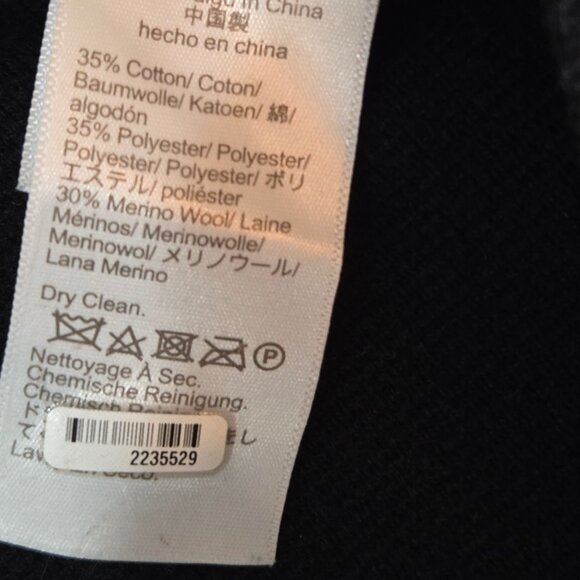 J. Crew Giselle Sweater Blazer Small Black Wool Blend Relaxed Fit Preppy #BO154 - Picture 9 of 13